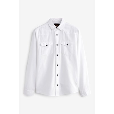 Chemise texturée à manches longues et poches NEXT