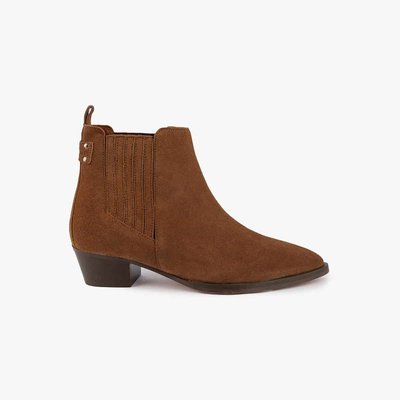 Bottine cuir velours LINNE MAISON TOUFET