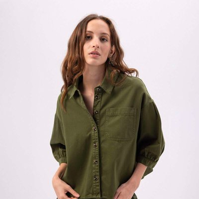 Chemise ample manches 3/4 en coton PRETTINA BENSIMON