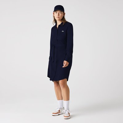 Geknöpftes Hemdkleid, abnehmbarer Gürtel LACOSTE
