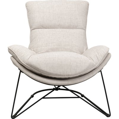 Fauteuil en polyester et acier, PAOLA KARE DESIGN