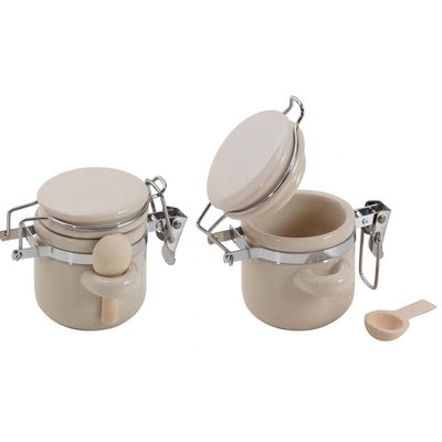 Bocal céramique avec cuillère en bois (Lot de 2) AUBRY GASPARD