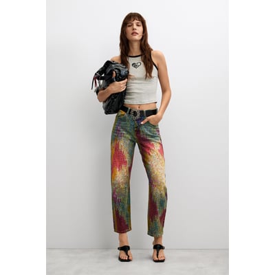 pantalon jean balloon tie-dye DESIGUAL