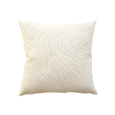 Coussin décoratif carré en velours jacquard à motif zébré DOUCEUR D'INTÉRIEUR