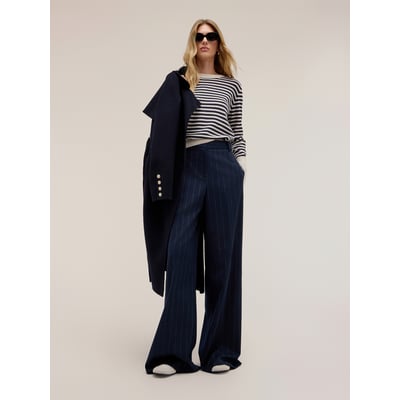 Pantalon palazzo à rayures MOTIVI