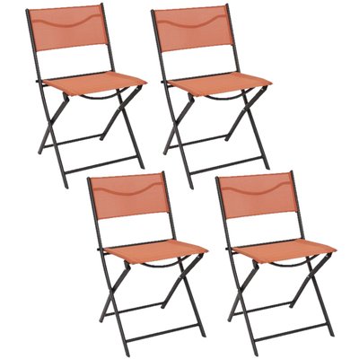 Lot de 4 Chaises pliantes d'extérieur Elba TOILINUX