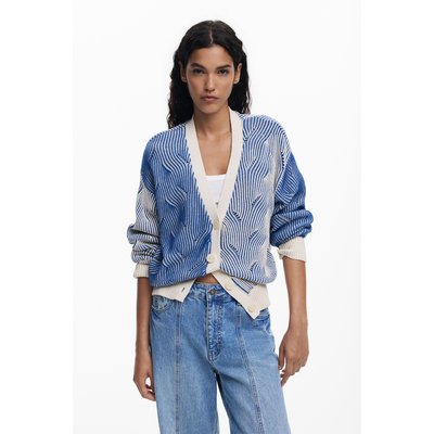 Cardigan en maille bicolore DESIGUAL