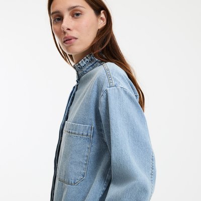 Платье короткое прямое с длинными рукавами LA REDOUTE COLLECTIONS