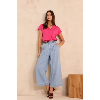 Jean large et cropped en coton TINO Maison 123