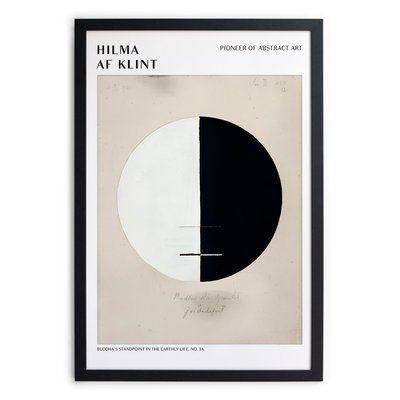 Tableau avec cadre noir 40x30 HILMA 5 REALLY NICE THINGS
