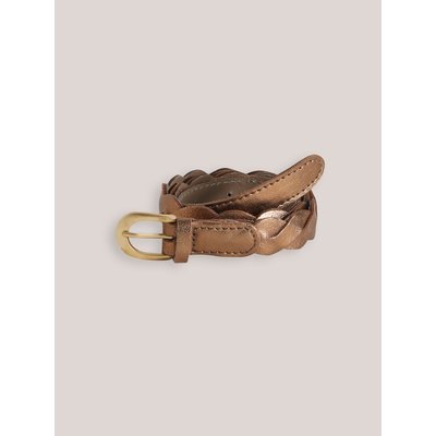 Ceinture tressée en cuir CYRILLUS