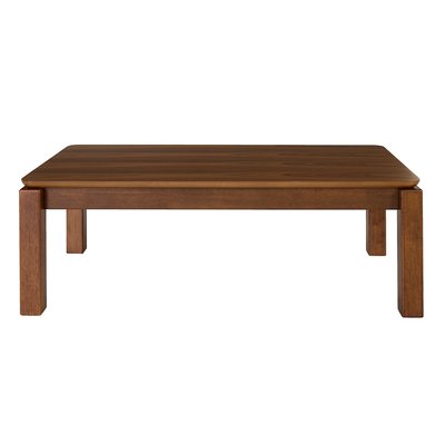 Table basse rectangulaire en bois foncé noyer L120 cm RAYA MILIBOO