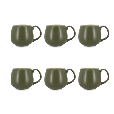Lot de 6 mugs 38cl en grès, OLI OGO LIVING