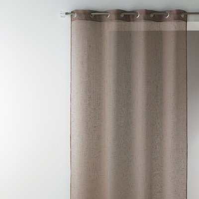 Voilage en étamine unie et fils fil textile HOME MAISON