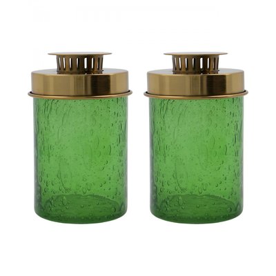 Lot de 2 lanternes en verre Omay HOUSE DOCTOR