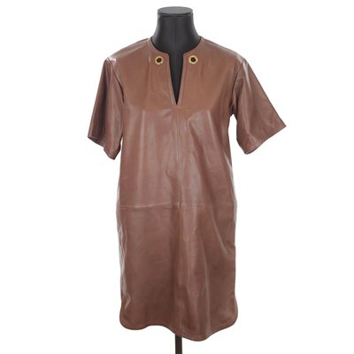 Robe cuir camel La Redoute