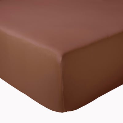 Drap-housse satin de coton uni TRADILINGE