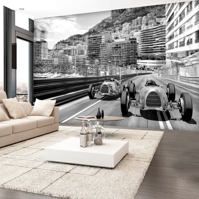 Papier peint intissé panoramique Vintage et Retro Monte Carlo Race EDEN