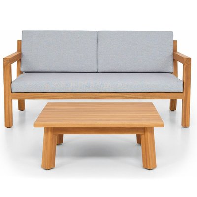 Salon de jardin 2 places en bois FSC - PALAU HOMIFAB