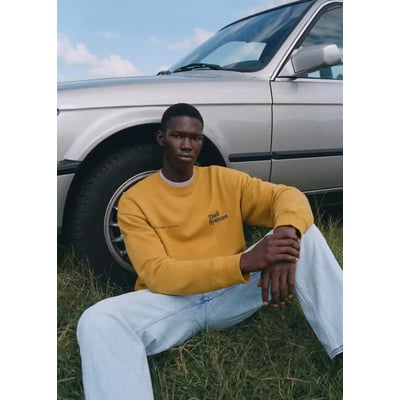 Sweat-shirt coton texte MANGO TEEN