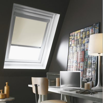 Store de toit occultant cadre alu compatible VELUX® K MADECOSTORE