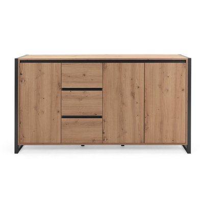 Buffet Bas 3 portes 3 tiroirs L160 cm - DENVER CALICOSY