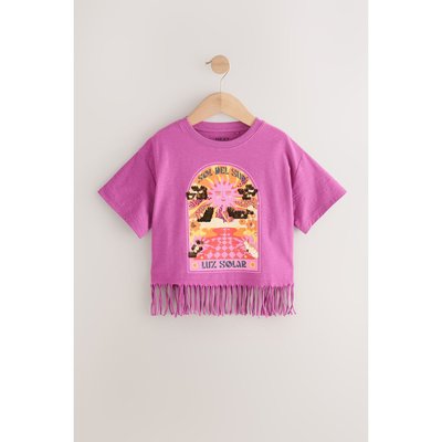 T-shirt motif papillon à franges et sequins NEXT