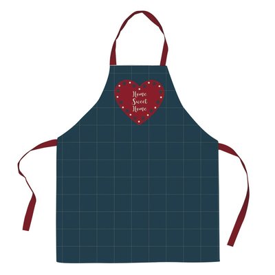 Tablier  sangle ajustable 80x85  Home Sweet Home coton DECORATIE