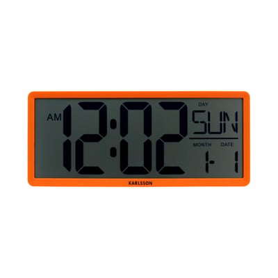 Horloge Murale Thermoplaste RETRO LCD KARLSSON
