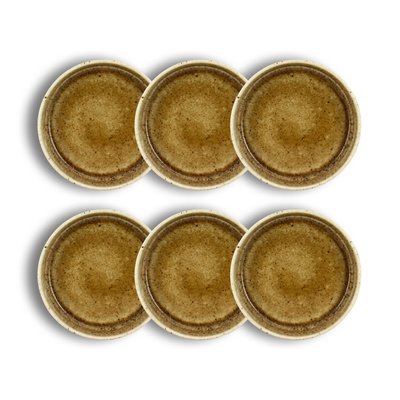 Lot de 6 assiettes coupes en porcelaine 16cm, STACK OGO LIVING