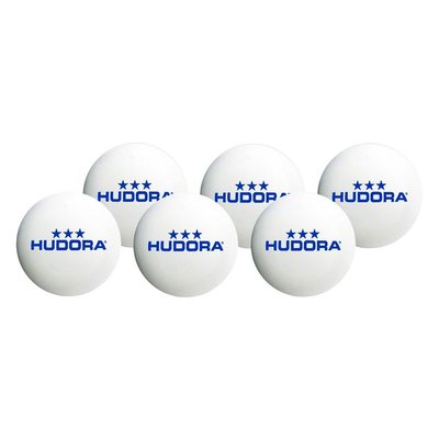 Balles de tennis de table - 6 pièces HUDORA