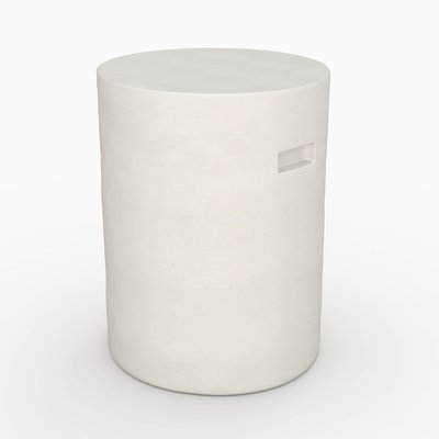 Table d'appoint ronde en béton D35 cm - SANTORINI RENDEZ-VOUS DÉCO