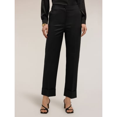 Pantalon large en tissu technique mélangé coton MOTIVI