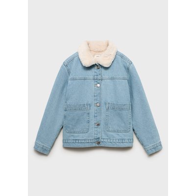Blouson denim fourré mouton MANGO KIDS