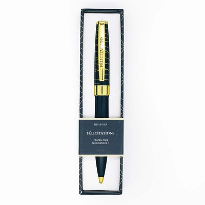 Stylo à bille personnalisé FELICITATIONS DRAEGER PARIS