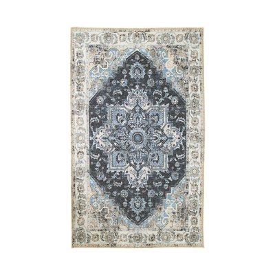 Tapis vintage bleu à motifs traditionnels 200x300 cm FEZ PIER IMPORT