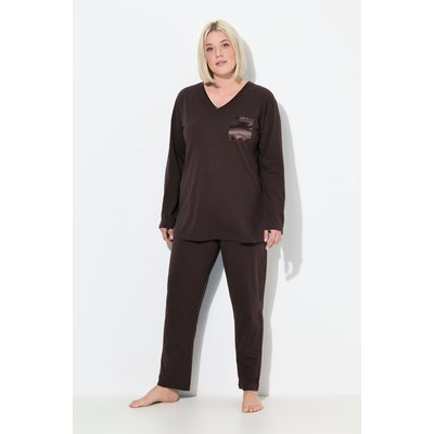 Pyjama à col en V et manches longues ULLA POPKEN