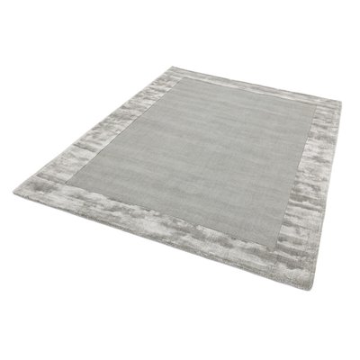 Hand Woven Wool & Viscose Border Rug SO'HOME