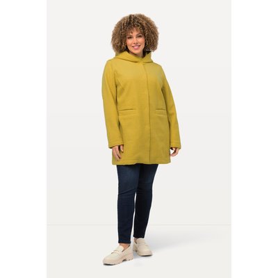 Veste en laine bouclée, capuche ULLA POPKEN