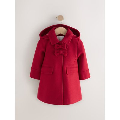 Manteau à capuche et nœud avec laine NEXT