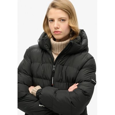 Doudoune femme noir courte avec capuche La Redoute