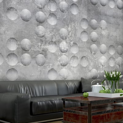 Papier peint intissé panoramique Abstractions Dancing bubbles EDEN
