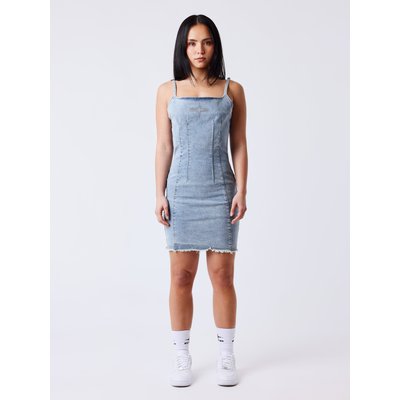 Denim Robe à bretelles Frayed PROJECT X
