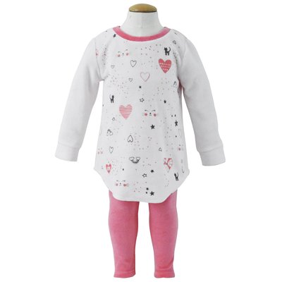 Pyjama 2 pieces velours rase fille les grands de sucre d'orge SUCRE D'ORGE