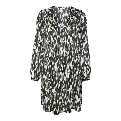 Vestido corto estampado, cuello de pico VERO MODA
