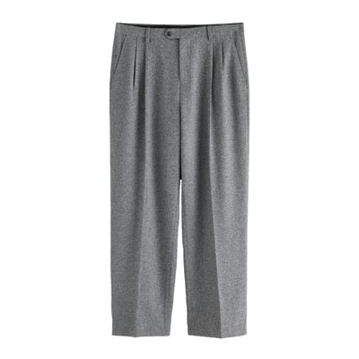 Pantalon de costume ample en tissu bouclé NEXT
