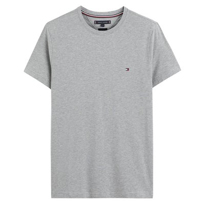 T-shirt slim stretch de gola redonda, Core TOMMY HILFIGER