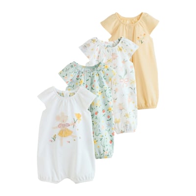 Barboteuses en jersey, lot de 4 NEXT