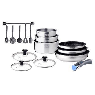 Batterie de cuisine 15 pièces ARTHUR MARTIN