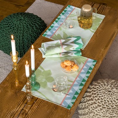lot de 2 serviettes en Coton, LA VIE EN VOSGES LE JACQUARD FRANCAIS